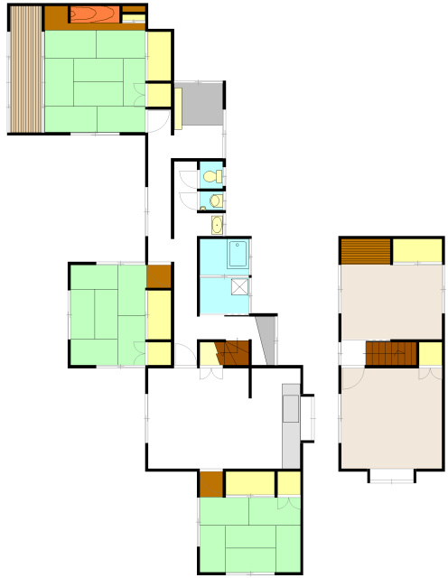 古熊2丁目　中古住宅の間取り