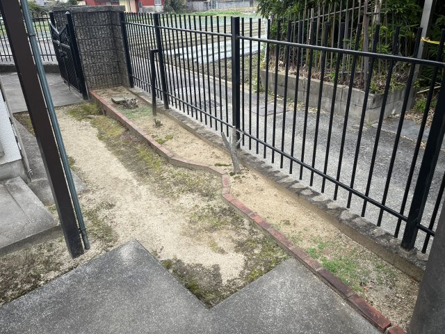 貝塚市海塚2丁目　中古戸建の庭|ちょっとした家庭菜園も可能なスペースがございます。