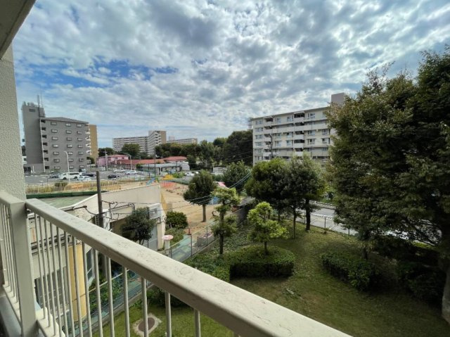 グリーンハイツ牧の原　壱号棟のバルコニー