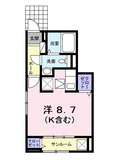 ロジュマン　新小平の間取り