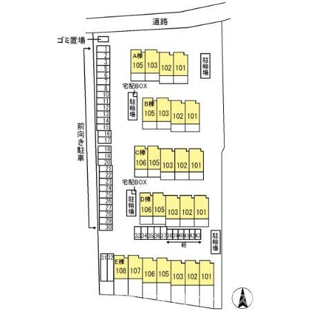 BLESS HOUSE柏西町　Aの区画図
