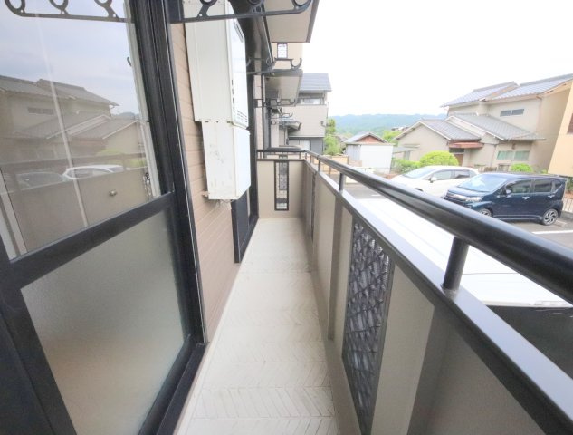 ルマン南生駒のバルコニー