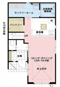 【仲介手数料無料】所沢市北原町４期　全１棟　所沢市の新築住宅なら西武ハウジングの間取り