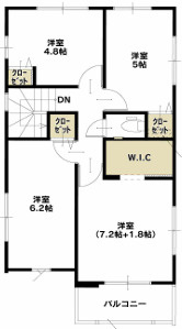 【仲介手数料無料】所沢市北原町４期　全１棟　所沢市の新築住宅なら西武ハウジングの間取り
