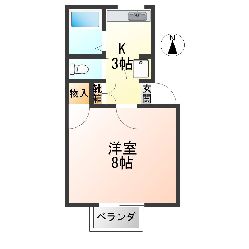 セジュールまえたの洋室