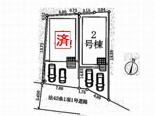 【間取り】 | 【仲介手数料０円】厚木市及川第10　新築一戸建て　全2棟 | 1号棟　厚木市及川第10　新築一戸建て　全2棟