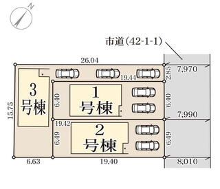 堺市中区土師町　第5期　新築一戸建ての区画図
