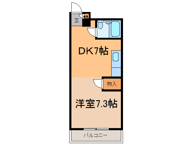 クローバーズマンションブリッジ24の間取り