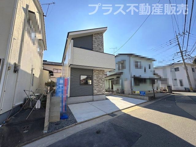 【外観】 | 福岡市博多区浦田2丁目1期　1号棟（全1棟）【仲介手数料無料・0円】 | 現地写真。プラス不動産販売なら、現場の全ての棟をまとめてご見学頂けます。