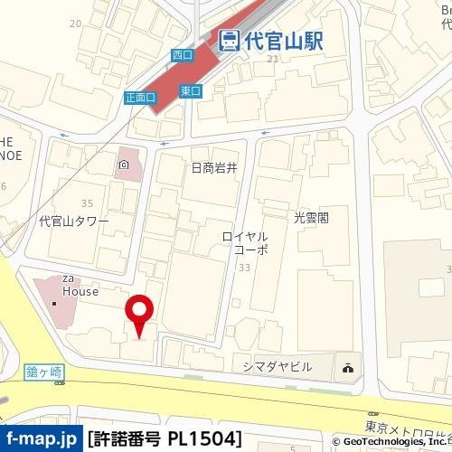 コート代官山の地図