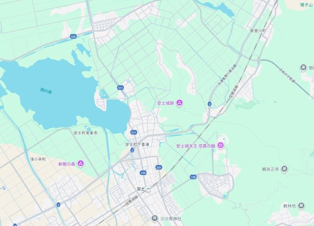 近江八幡市安土町下豊浦　第1期　新築一戸建ての地図