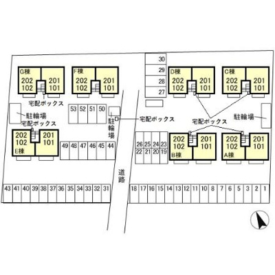 【区画図】 | ディアクレスト Ｂ