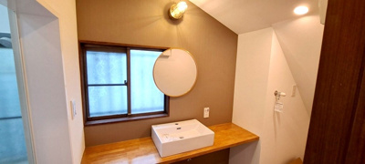 【洗面所】 | アンティークモダンリノベ戸建