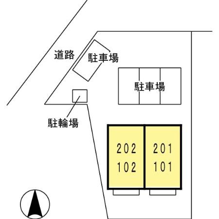 コンフォートヴィラ野中の駐車場|カースペースがあります