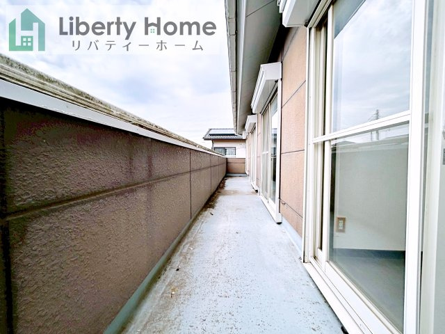 水戸市元吉田町　中古戸建のバルコニー