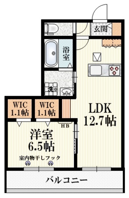 コモンテラス・サウスの間取り|★南向き★　★ネット無料★