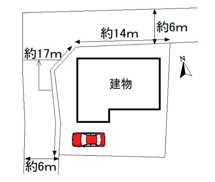 ひたちなか市市毛　中古戸建の区画図