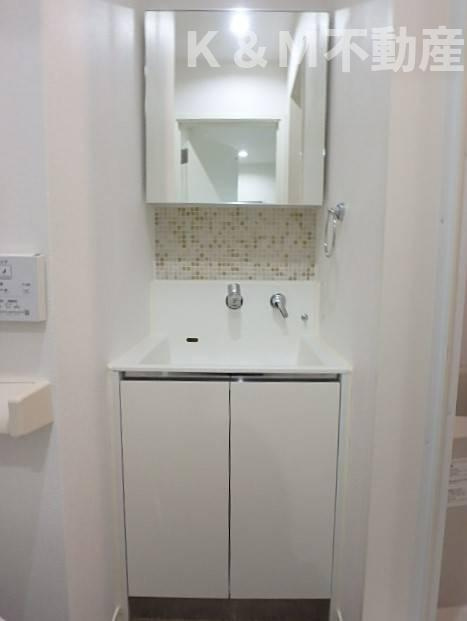 Ｐｒｅｃｉｏｕｓ　Ｅａｒｔｈ　逆井の洗面所|スペースが確保できる洗面所です