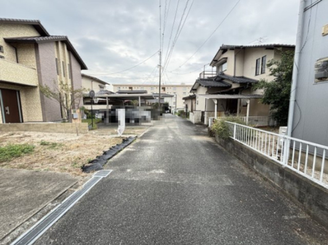【前面道路含む現地写真】 | 熊本市北区八景水谷