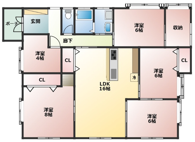 【間取り】 | 熊本市北区八景水谷