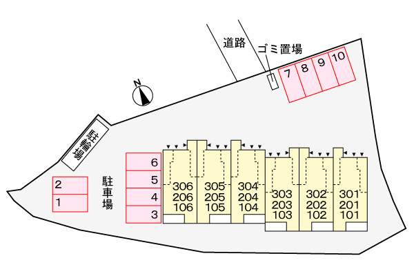 EXCEED宝塚の区画図