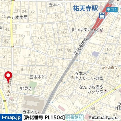 【地図】 | モナークマンション祐天寺