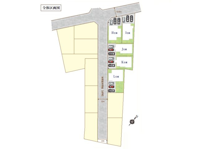 うるま市字川田の新築一戸建の区画図|I号棟