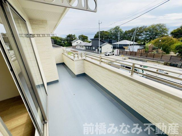 高崎市下佐野町　２号棟(全３棟)　ブルーミングガーデン　新築建売分譲のバルコニー|陽当たり良好なバルコニーです