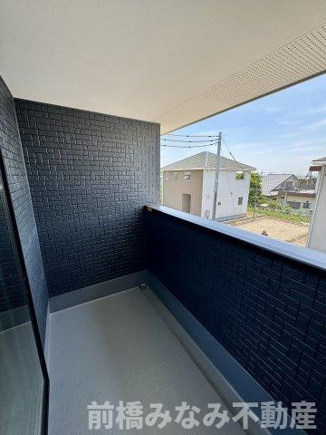前橋市東善町１期　２号棟(全４棟)　アーバンスタイル　新築建売分譲のバルコニー|広々としたバルコニーです
