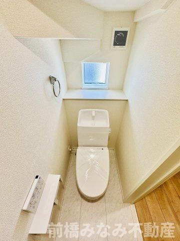 前橋市南町二丁目24-1期　４号棟(全４棟)　リナージュ　新築建売分譲のトイレ|シンプルで使いやすいトイレです