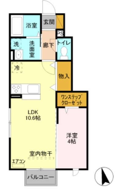 セジュールアン　ラビの間取り|間取図です！