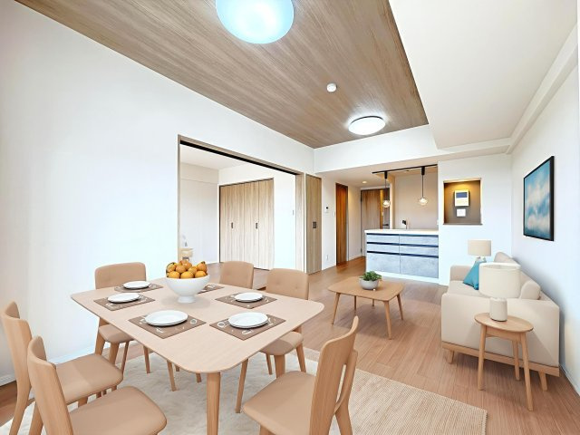 ファミール亀有弐番館の居間・リビング|※インテリアはイメージです