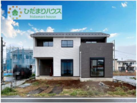 【外観】 | 土浦市板谷4丁目25-P1　新築戸建　12号棟 | デザイナーズのようなお洒落な外観です(^^♪