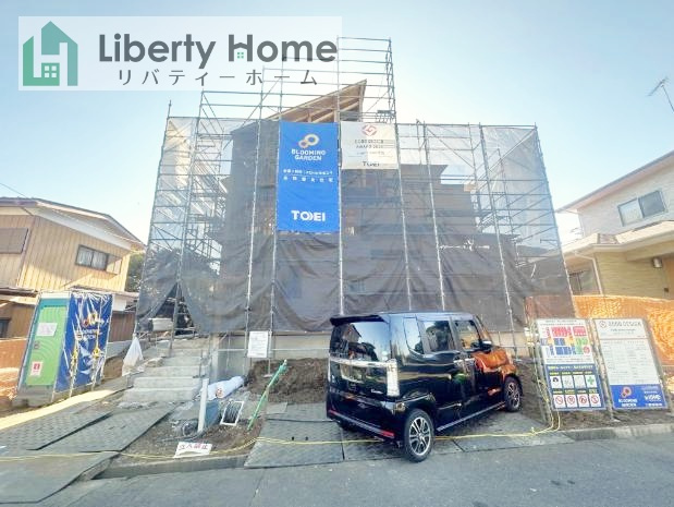 土浦市天川2丁目5期　新築戸建の前面道路含む現地写真