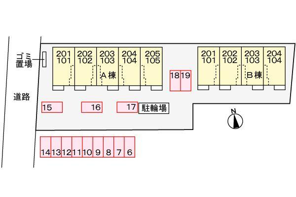 エスタブレＢの区画図