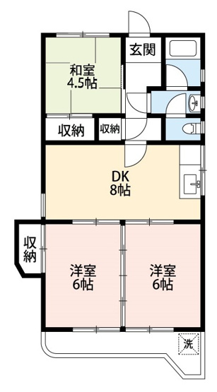 【間取り】 | シャルム中島
