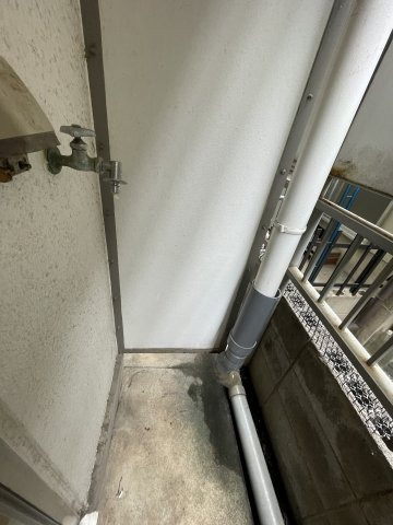 室外洗濯機置き場です
