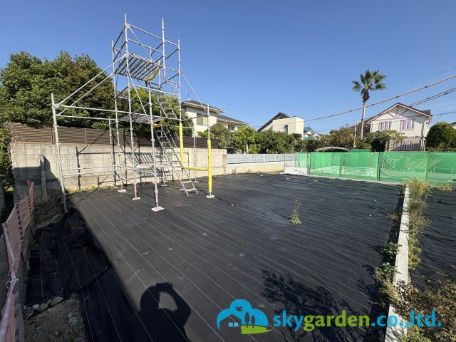 藤沢市片瀬山5丁目　土地　全3区画A区画の外観|空が広いです。