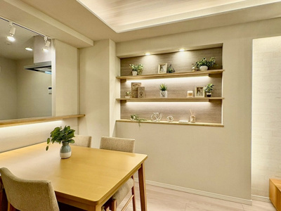 【居間・リビング】 | プレミアムキューブ東十条Aria | 家具付きリビングです