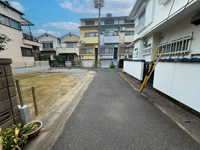 【前面道路含む現地写真】 | 山科区四ノ宮垣ノ内町　売地
