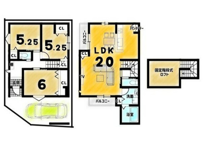 【参考プラン】 | 山科区四ノ宮垣ノ内町　売地
