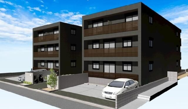 仮）ウィスティリアＷｅｓｔの外観|外観です(完成イメージです)。