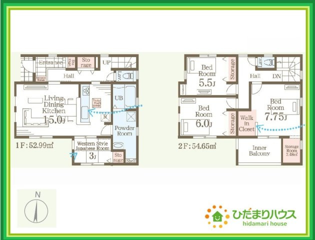 いわき市平祢宜町1期　新築戸建　2号棟