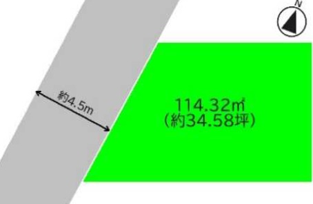 堺市西区浜寺石津町東5丁　売土地　の区画図
