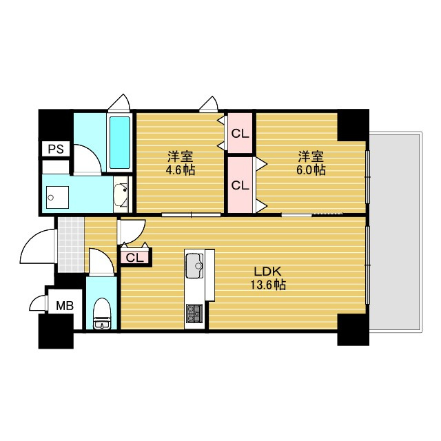 セレーノ北野の間取り