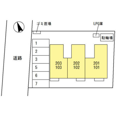 【区画図】 | オークスハイムつきぢ