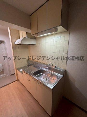 グリーンハイツ本郷のキッチン|　※別室参考写真です。2口ガスコンロ設置可