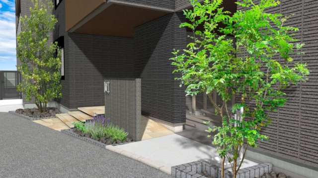 アルカン・メール　藤沢のエントランス