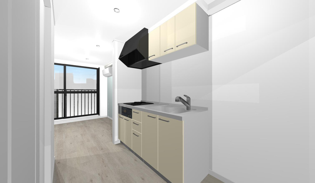 メゾンハピネス 303号室のキッチン