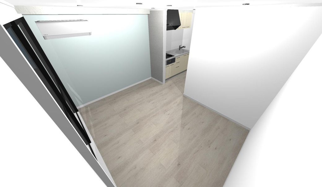 メゾンハピネス 303号室の居間・リビング